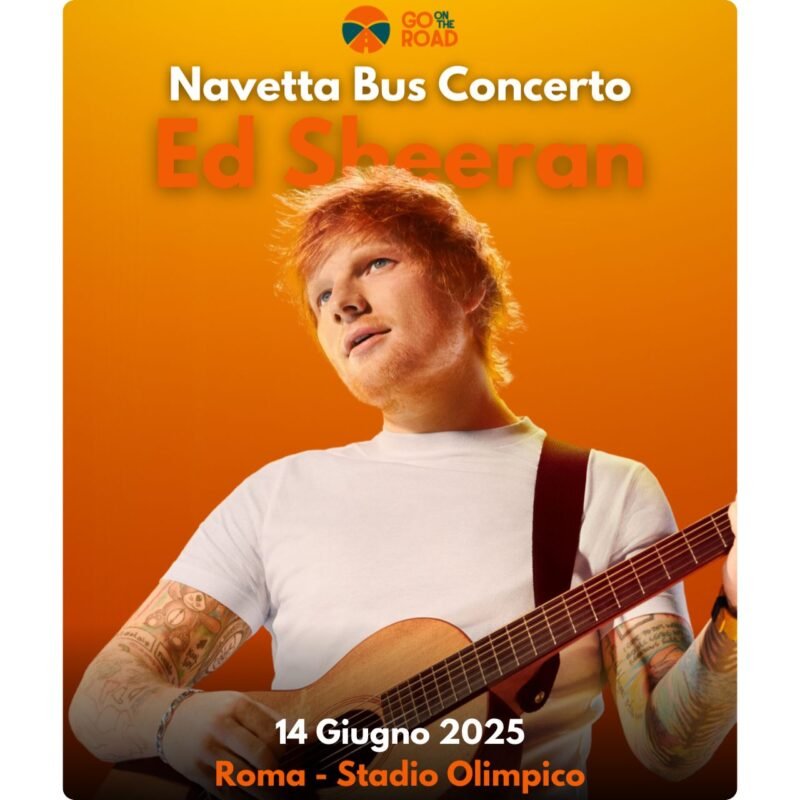 Navette Bus per Ed Sheeran a Roma