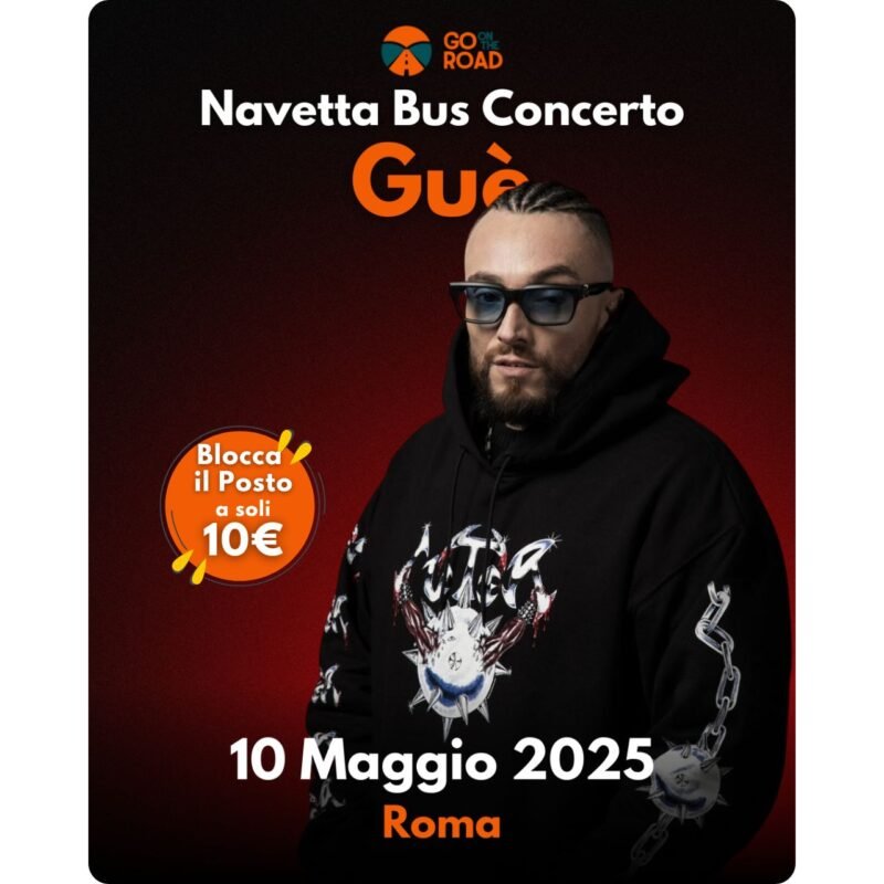 Navette Bus per il Concerto di Guè a Roma