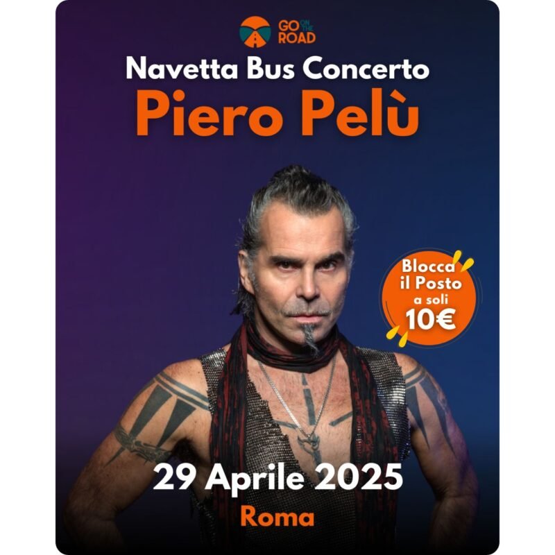 Navette Bus per il Concerto di Piero Pelù a Roma