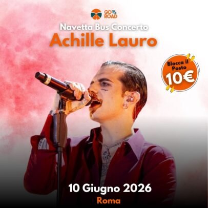 Navetta Bus concerto Achille Lauro Roma
