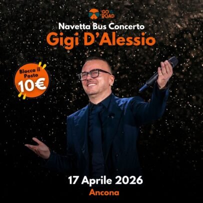 Navetta Bus concerto Gigi D'Alessio Ancona