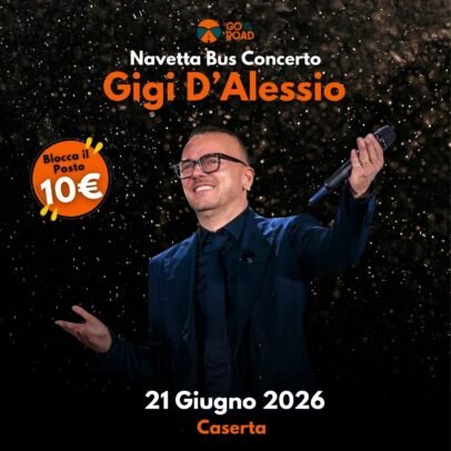 Navetta Bus concerto Gigi D'Alessio Caserta