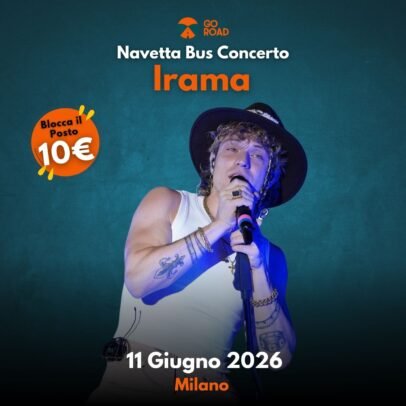Navetta Bus concerto Irama Milano
