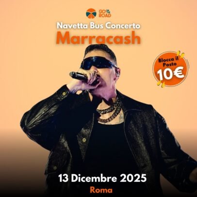 Navetta Bus concerto Marracash Roma