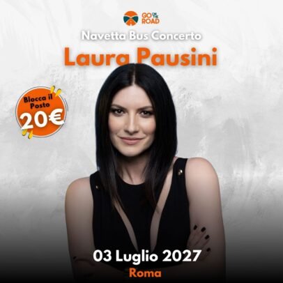Navetta bus Laura Pausini 9 luglio Roma