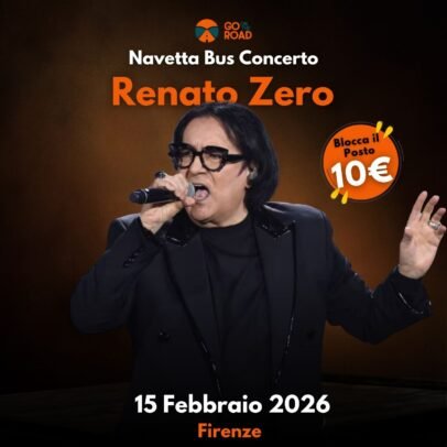Bus concerto Renato Zero Firenze