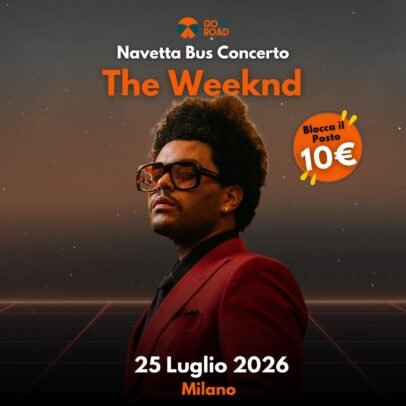 Navetta Bus concerto The Weeknd Milano
