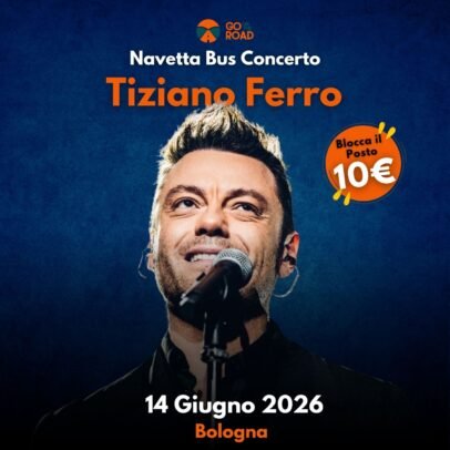Navetta Bus concerto Tiziano Ferro Bologna