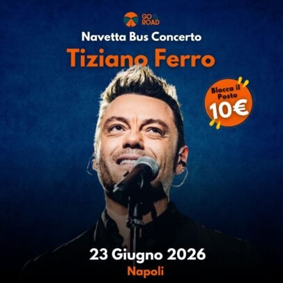 Navetta Bus concerto Tiziano Ferro Napoli