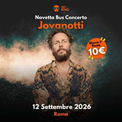 Navetta bus Jovanotti 12 settembre 2026 Roma