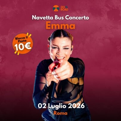 Navetta Bus concerto Emma Roma