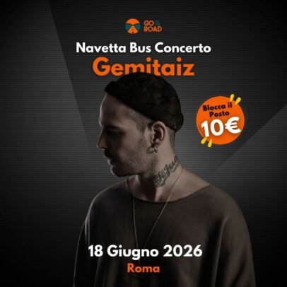 Navetta Bus concerto Gemitaiz Roma