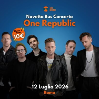 Navetta bus One Republic 12 luglio Roma