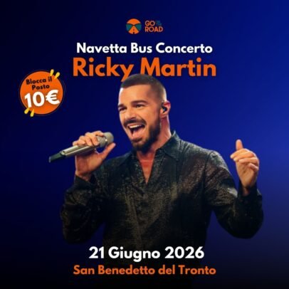 Locandina Ricky Martin 21 giugno
