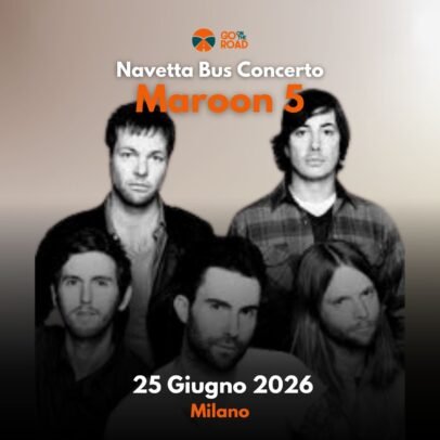Maroon Five Milano Concerto bus