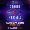GRANDE FRATLELO VIP 12 MAGGIO 2026