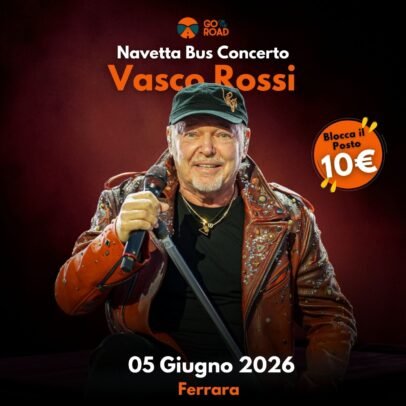 Navetta bus Vasco Rossi 5 giugno Ferrara