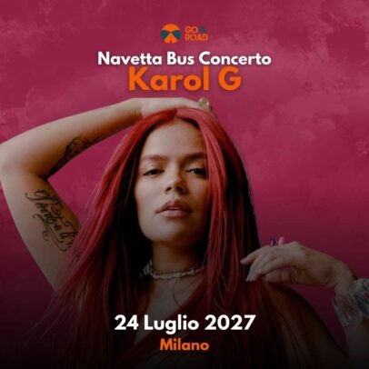 Navetta concerto Karol G Milano 24 luglio 2027