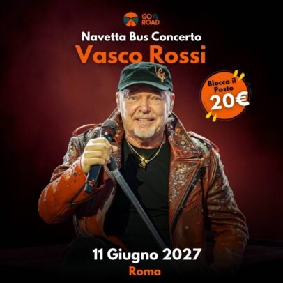 Navetta Bus Vasco Rossi 11 Giugno Roma