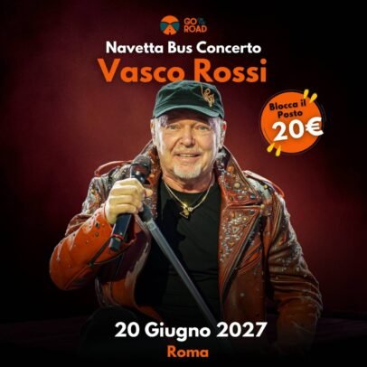 Navetta Bus Vasco Rossi 20 Giugno Roma