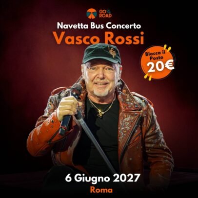 Navetta Bus Vasco Rossi 6 Giugno Roma
