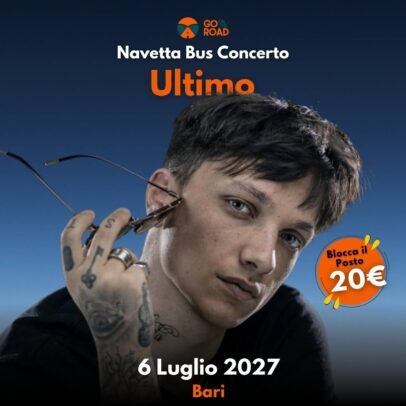 Navetta bus Concerto Ultimo Bari 6 Luglio 2027