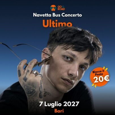 Navetta bus Concerto Ultimo Bari 7 Luglio 2027