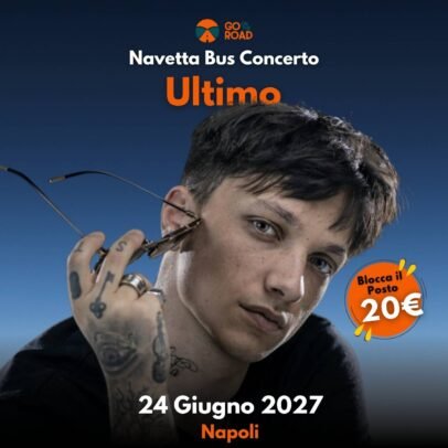 Navetta bus Concerto Ultimo Napoli 24 giugno 2027