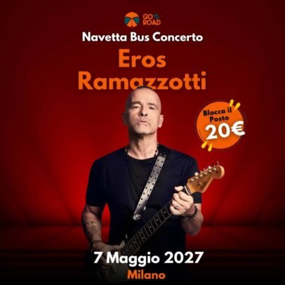Navetta bus Eros Ramazzotti 7 maggio Milano