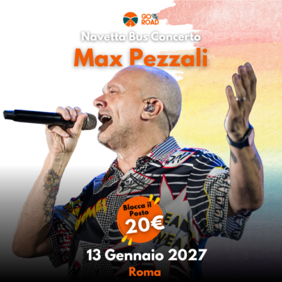 Navetta bus Max Pezzali 13 Gennaio Roma