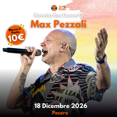 Navetta bus Max Pezzali 18 Dicembre Pesaro
