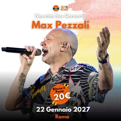 Navetta bus Max Pezzali 22 Gennaio Roma