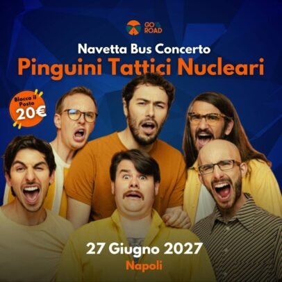 Navetta bus Pinguini Tattici Nucleari 27 Giugno Napoli