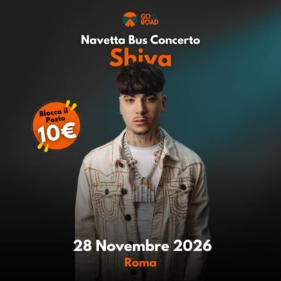 Navetta bus Shiva 28 Novembre 2026 Roma