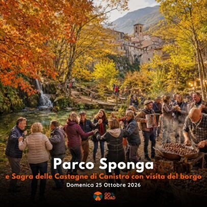 Foliage Parco Sponga e sagra delle castagne di Canistro 25 ottobre